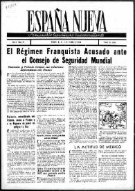España Nueva : Semanario Republicano Independiente. Núm. 21, 13 de abril de 1946 | Biblioteca Virtual Miguel de Cervantes
