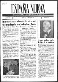 España Nueva : Semanario Republicano Independiente. Núm. 27, 25 de mayo de 1946 | Biblioteca Virtual Miguel de Cervantes