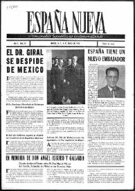 España Nueva : Semanario Republicano Independiente. Núm. 29, 8 de junio de 1946 | Biblioteca Virtual Miguel de Cervantes