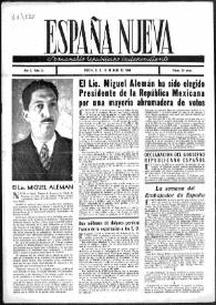 España Nueva : Semanario Republicano Independiente. Núm. 34, 13 de julio de 1946 | Biblioteca Virtual Miguel de Cervantes