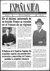 España Nueva : Semanario Republicano Independiente. Núm. 35, 20 de julio de 1946 | Biblioteca Virtual Miguel de Cervantes