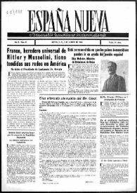 España Nueva : Semanario Republicano Independiente. Núm. 37, 3 de agosto de 1946 | Biblioteca Virtual Miguel de Cervantes
