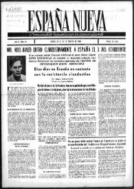 España Nueva : Semanario Republicano Independiente. Núm. 41, 31 de agosto de 1946 | Biblioteca Virtual Miguel de Cervantes