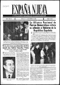 España Nueva : Semanario Republicano Independiente. Núm. 44, 21 de septiembre de 1946 | Biblioteca Virtual Miguel de Cervantes