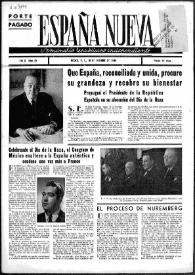 España Nueva : Semanario Republicano Independiente. Núm. 48, 19 de octubre de 1946 | Biblioteca Virtual Miguel de Cervantes
