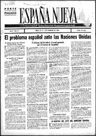 España Nueva : Semanario Republicano Independiente. Núm. 50, 2 de noviembre de 1946 | Biblioteca Virtual Miguel de Cervantes