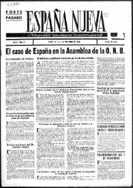 España Nueva : Semanario Republicano Independiente. Núm. 51, 9 de noviembre de 1946 | Biblioteca Virtual Miguel de Cervantes