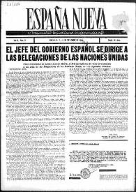 España Nueva : Semanario Republicano Independiente. Núm. 53, 23 de noviembre de 1946 | Biblioteca Virtual Miguel de Cervantes