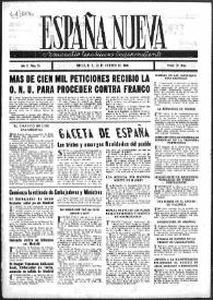 España Nueva : Semanario Republicano Independiente. Núm. 58, 28 de diciembre de 1946 | Biblioteca Virtual Miguel de Cervantes