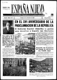 España Nueva : Semanario Republicano Independiente. Núm. 72-73, 12 de abril de 1947 | Biblioteca Virtual Miguel de Cervantes