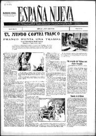 España Nueva : Semanario Republicano Independiente. Núm. 74, 19 de abril de 1947 | Biblioteca Virtual Miguel de Cervantes