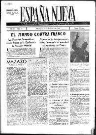 España Nueva : Semanario Republicano Independiente. Núm. 77, 10 de mayo de 1947 | Biblioteca Virtual Miguel de Cervantes