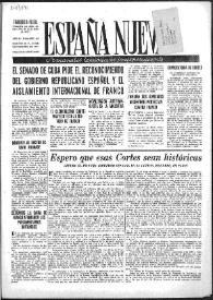 España Nueva : Semanario Republicano Independiente. Núm. 92, 27 de septiembre de 1947 | Biblioteca Virtual Miguel de Cervantes