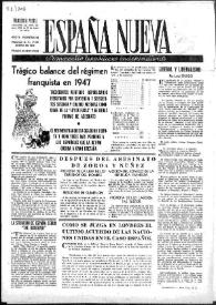 España Nueva : Semanario Republicano Independiente. Núm. 108, 17 de enero de 1948 | Biblioteca Virtual Miguel de Cervantes