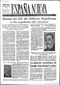 España Nueva : Semanario Republicano Independiente. Núm. 122, 17 de abril de 1948 | Biblioteca Virtual Miguel de Cervantes