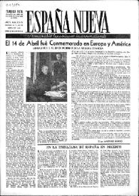 España Nueva : Semanario Republicano Independiente. Núm. 173-174, 30 de abril de 1949 | Biblioteca Virtual Miguel de Cervantes