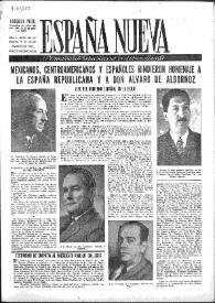 España Nueva : Semanario Republicano Independiente. Núm. 189-190, 20 de agosto de 1949 | Biblioteca Virtual Miguel de Cervantes