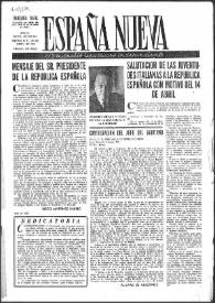 España Nueva : Semanario Republicano Independiente. Núm. 221-223, 23 de abril de 1950 | Biblioteca Virtual Miguel de Cervantes