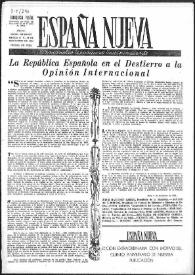 España Nueva : Semanario Republicano Independiente. Núm. 245-246-247, 18 de noviembre de 1950 | Biblioteca Virtual Miguel de Cervantes