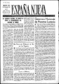 España Nueva : Semanario Republicano Independiente. Núm. 250-251-252, 30 de diciembre de 1950 | Biblioteca Virtual Miguel de Cervantes