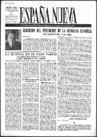 España Nueva : Semanario Republicano Independiente. Núm. 264-265-266-267, 14 y 28 de abril de 1951 | Biblioteca Virtual Miguel de Cervantes