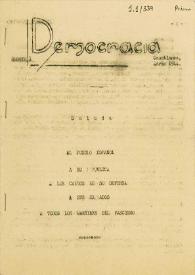Democràcia : Portantveu del Partit Republicà d'Esquerra. Núm. 1, marzo de 1944 | Biblioteca Virtual Miguel de Cervantes