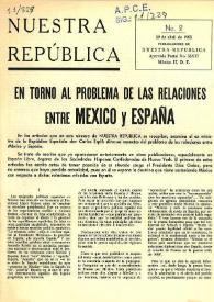 Nuestra República : publicaciones del Ateneo Republicano Español. Núm.  2, 30 de abril de 1965 | Biblioteca Virtual Miguel de Cervantes