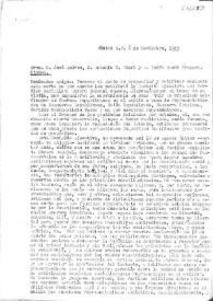 Carta del Partido Socialista Obrero Español a José Andreu, Antonio M. Sbert y Pedro Bosch Gimpera. México D. F., 6 de noviembre de 1943 | Biblioteca Virtual Miguel de Cervantes