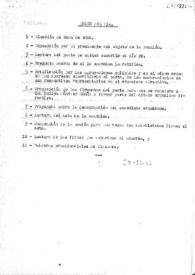 Orden del día de la Junta Española de Liberación. 25 de noviembre de 1943 | Biblioteca Virtual Miguel de Cervantes