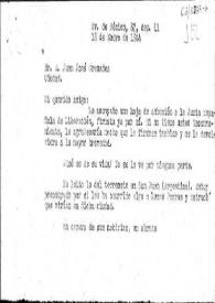 Carta de Carlos Esplá a Juan José Cremades. 18 de enero de 1944 | Biblioteca Virtual Miguel de Cervantes