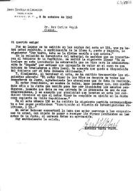 Carta de Antonio M. Sbert a Carlos Esplá. México, D. F., 8 de octubre de 1945 | Biblioteca Virtual Miguel de Cervantes