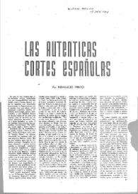 Las auténticas Cortes españolas / por Indalecio Prieto | Biblioteca Virtual Miguel de Cervantes
