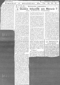 Palinodia comunista. ¿Quién triunfó en Moscú? / por Indalecio Prieto | Biblioteca Virtual Miguel de Cervantes