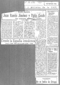 Juan Ramón Jiménez y Pablo Casals / por Indalecio Prieto | Biblioteca Virtual Miguel de Cervantes