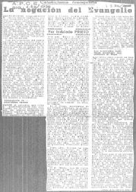 La negación del Evangelio. Catolicismo franquista / por Indalecio Prieto | Biblioteca Virtual Miguel de Cervantes