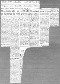 La huelga de mineros. Nuevamente se levanta en Asturias la viril protesta / por Indalecio Prieto | Biblioteca Virtual Miguel de Cervantes