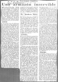 Naciones Unidas. Una armazón inservible / Indaleceio Prieto | Biblioteca Virtual Miguel de Cervantes