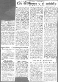 El caso Hemingway. Los escritores y el suicidio / Indalecio Prieto | Biblioteca Virtual Miguel de Cervantes