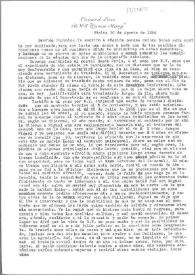 Carta de Carlos Esplá a Eugenio Xammar. México 30 de agosto de 1954 | Biblioteca Virtual Miguel de Cervantes
