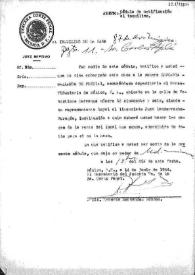 Cédula de notificación al inquilino de la casa, Carlos Esplá. México, 14 de Junio de 1944 | Biblioteca Virtual Miguel de Cervantes