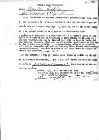 Cédula de notificación a Carlos Esplá. México, 3 de mayo de 1945 | Biblioteca Virtual Miguel de Cervantes