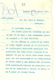 Carta de Rubén Darío a HAZERA, Elie J. | Biblioteca Virtual Miguel de Cervantes