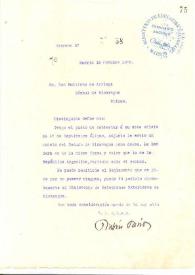 Carta de Rubén Darío a ARRIAGA, Emiliano de | Biblioteca Virtual Miguel de Cervantes