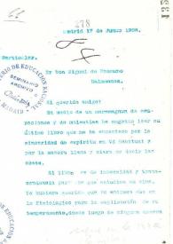 Carta de Rubén Darío a Miguel de Unamuno. Madrid, 17 de junio de 1908 | Biblioteca Virtual Miguel de Cervantes