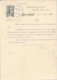 Carta mecanografiada con membrete: "Imprenta de la Nación, 344, San Martín, 350. Buenos Aires" | Biblioteca Virtual Miguel de Cervantes