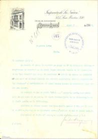 Carta de Drago, José María | Biblioteca Virtual Miguel de Cervantes