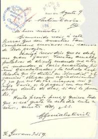 Carta de González Arrili, B. | Biblioteca Virtual Miguel de Cervantes