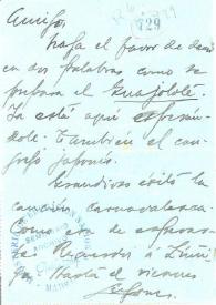 Carta de Lugones, Leopoldo | Biblioteca Virtual Miguel de Cervantes