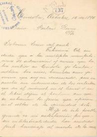 Carta manuscrita | Biblioteca Virtual Miguel de Cervantes