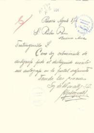 Carta manuscrita | Biblioteca Virtual Miguel de Cervantes